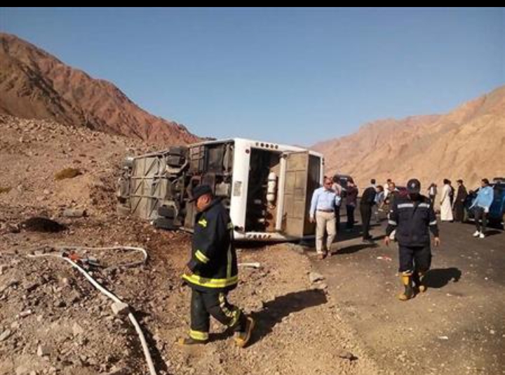 Égypte : un accident de bus fait 16 morts et 28 blessés dans le Sinaï