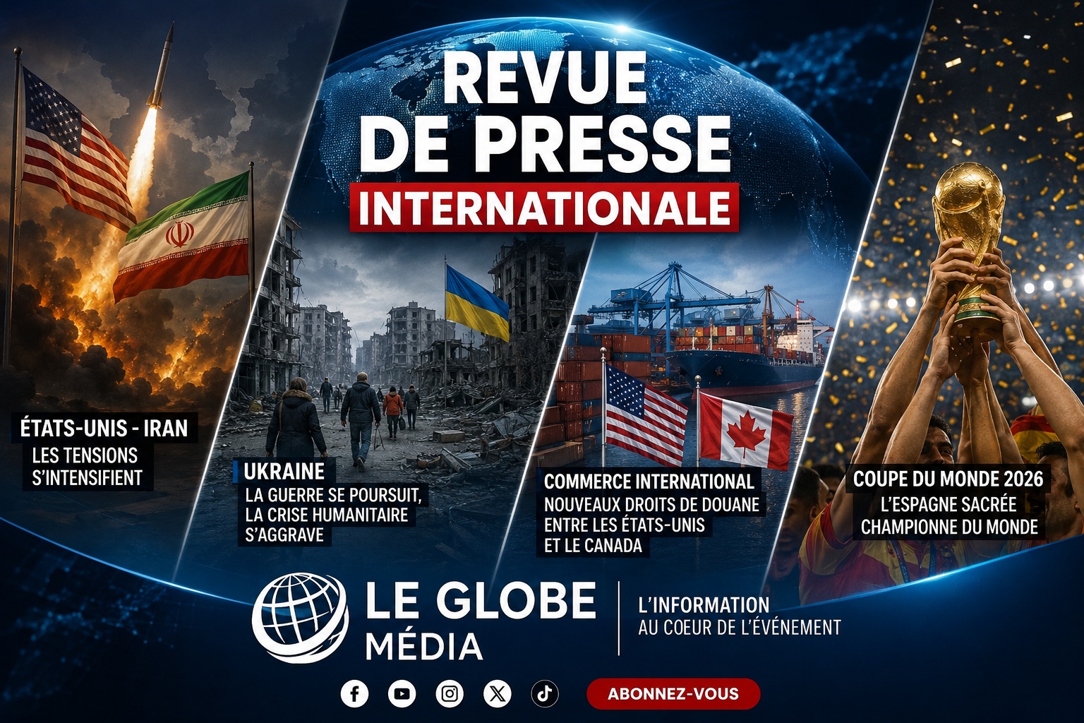 Monde : guerre, économie et sport, les grands événements qui captivent l'actualité mondiale